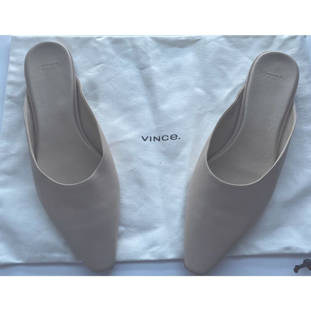 $265 Vince Women's Ana Slip On Pointed Toe Mule Slides Shoes Size 10M New - Picture 7 of 9